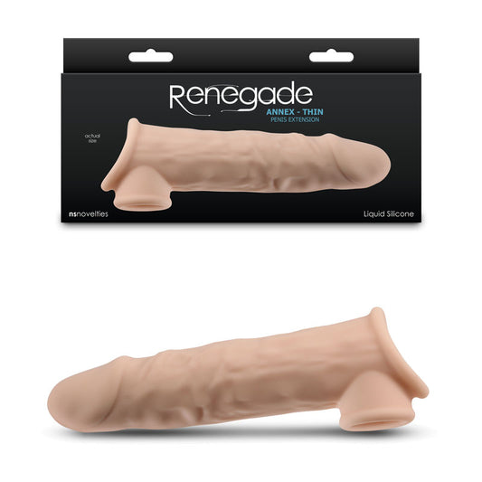 Renegade Annex - Thin - 19.4 cm Penis Extender Sleeve – Flesh