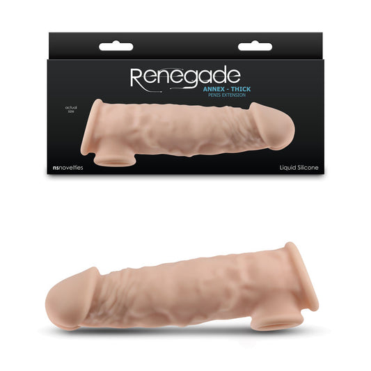 Renegade Annex - Thick - 18.6 cm Penis Extender Sleeve – Flesh