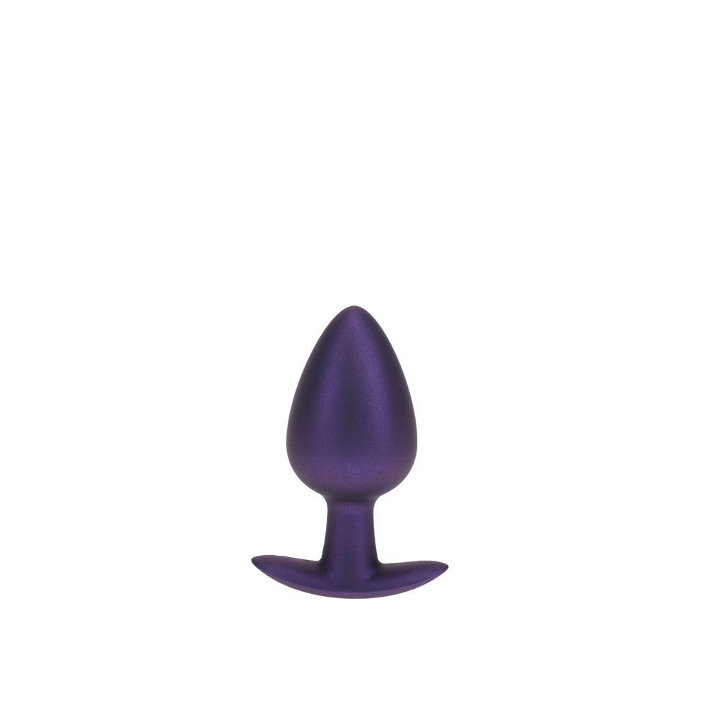 OUCH! Anal Plug - Large - Metallic - Metallic 8.9 cm Large Butt Plug – Purple