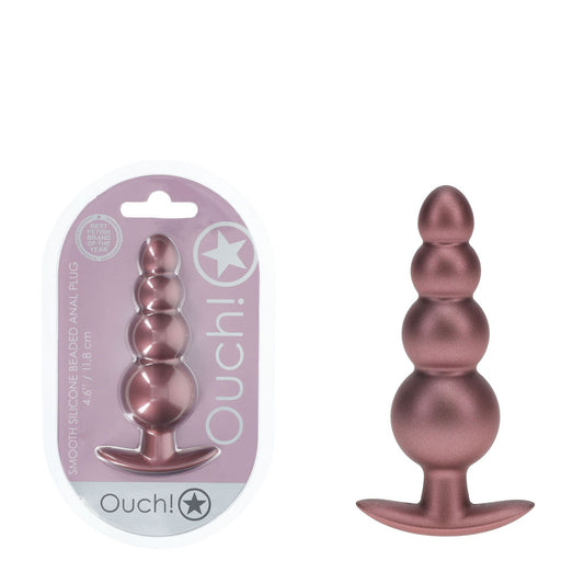 OUCH! Beaded Anal Plug - 11.7 cm Butt Plug