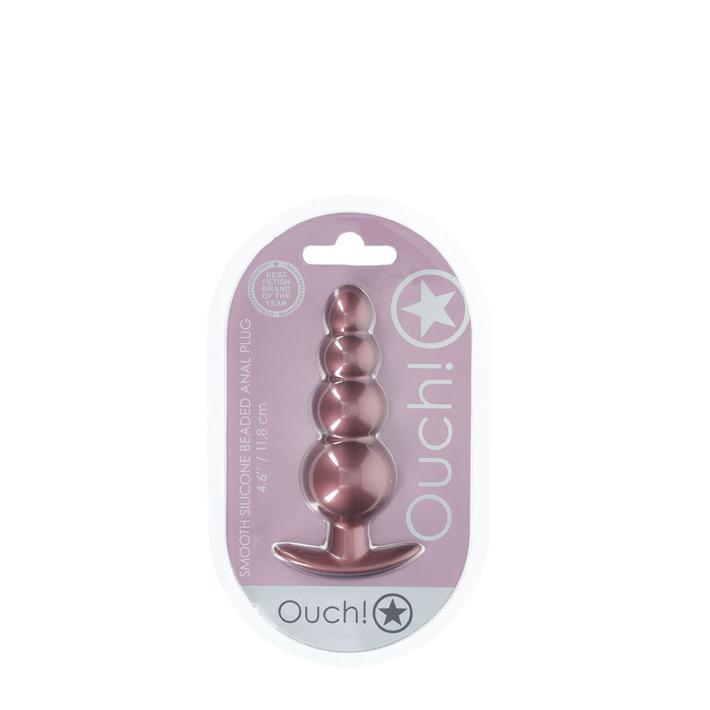 OUCH! Beaded Anal Plug - 11.7 cm Butt Plug