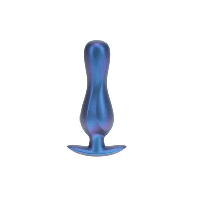 OUCH! Curvy Anal Plug - Metallic - Metallic 11.7 cm Butt Plug – Blue