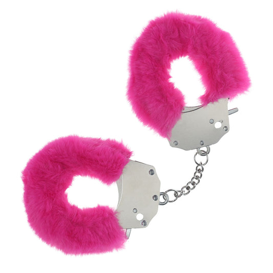 OUCH! Heavy-Duty Fluffy Cuffs - Fluffy Restraints – Pink