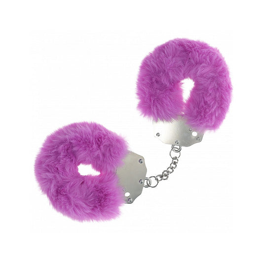 OUCH! Heavy-Duty Fluffy Cuffs - Fluffy Restraints – Purple