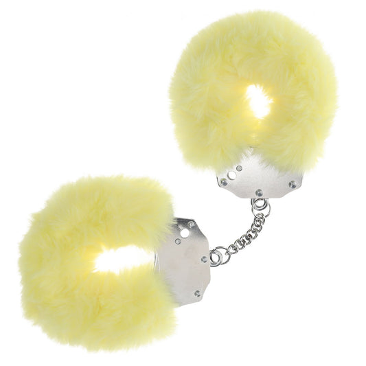 OUCH! Heavy-Duty Fluffy Cuffs - Fluffy Restraints – Yellow
