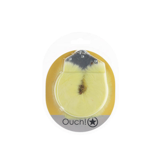 OUCH! Heavy-Duty Fluffy Cuffs - Fluffy Restraints – Yellow