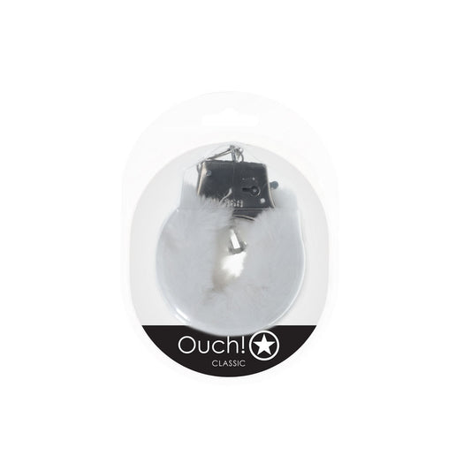 OUCH! Classic Fluffy Cuffs - Fluffy Restraints – White
