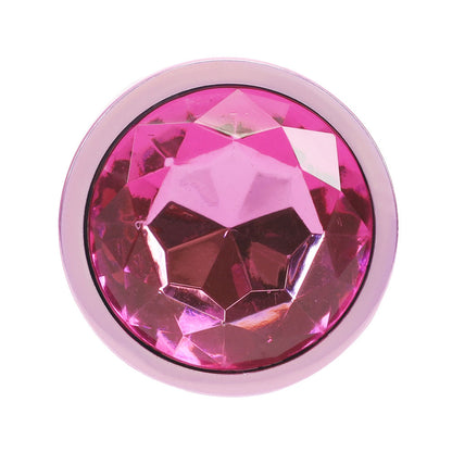 OUCH! Paris Collection - Metal Anal Plug Set - Metallic Butt Plugs with Gem Bases - Set of 3 Sizes – Pink