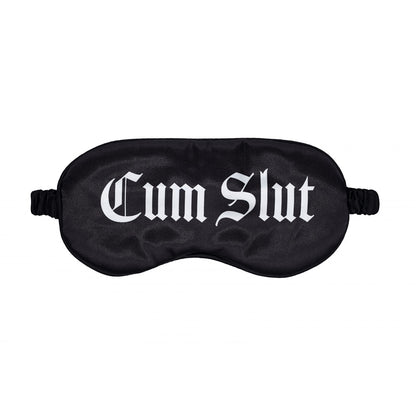 OUCH! Satin Mask - Cum Slut - Printed Eye Mask
