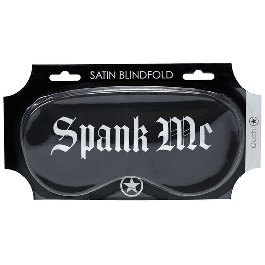 OUCH! Satin Mask - Spank Me - Printed Eye Mask