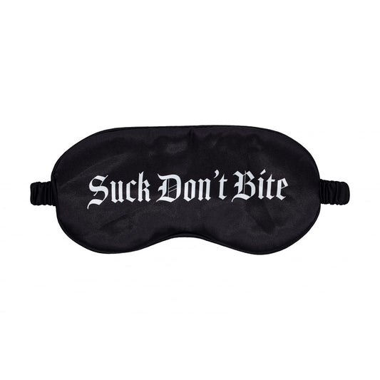 OUCH! Satin Mask - Suck Don't Bite - Printed Eye Mask
