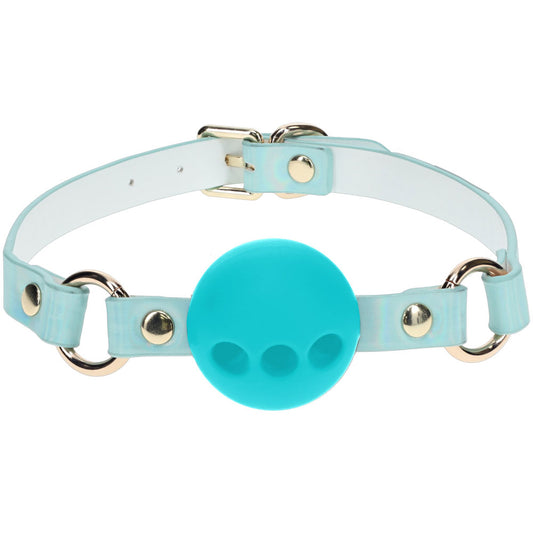 OUCH! Paris Collection - Silicone Ball Gag – Blue