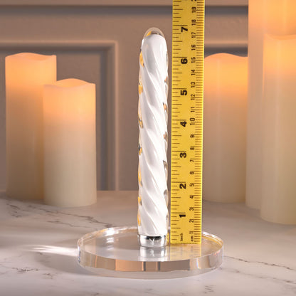 Playboy Pleasure IN A TWIST - Glass 17.5 cm USB Rechargeable Vibrator