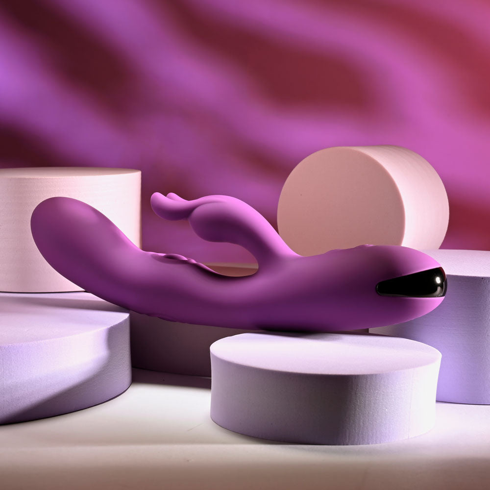 Playboy Pleasure BUSY BUNNY - 22.6 cm USB Rechargeable Rabbit Vibrator with Tapping Shaft
