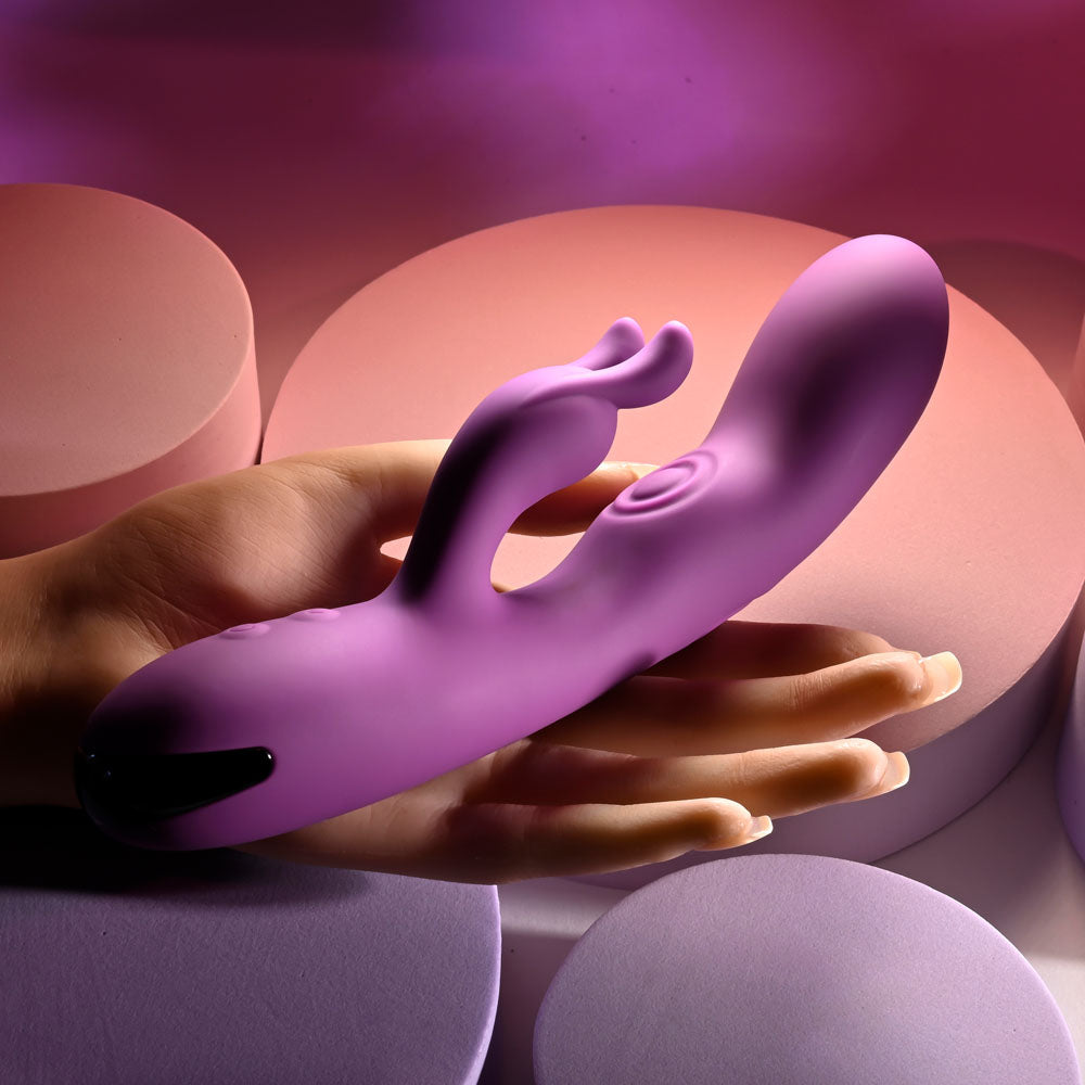 Playboy Pleasure BUSY BUNNY - 22.6 cm USB Rechargeable Rabbit Vibrator with Tapping Shaft