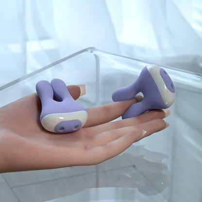 Playboy Pleasure IN A PINCH - Rechargeable Vibrating Nipple Clamps with Charging Carry Case