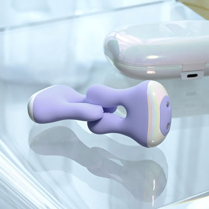 Playboy Pleasure IN A PINCH - Rechargeable Vibrating Nipple Clamps with Charging Carry Case