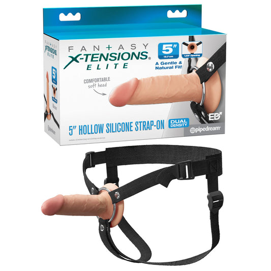 Fantasy X-Tensions Elite 5'' Silicone Hollow Strap-On - 14 cm Hollow Strap-On
