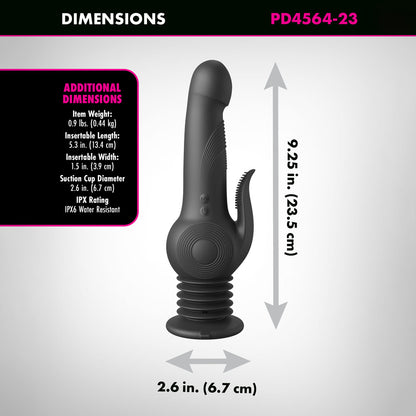 Fetish Fantasy Series Pogo Thruster - USB Rechargeable 23.5 cm Gyrating Rabbit Vibrator