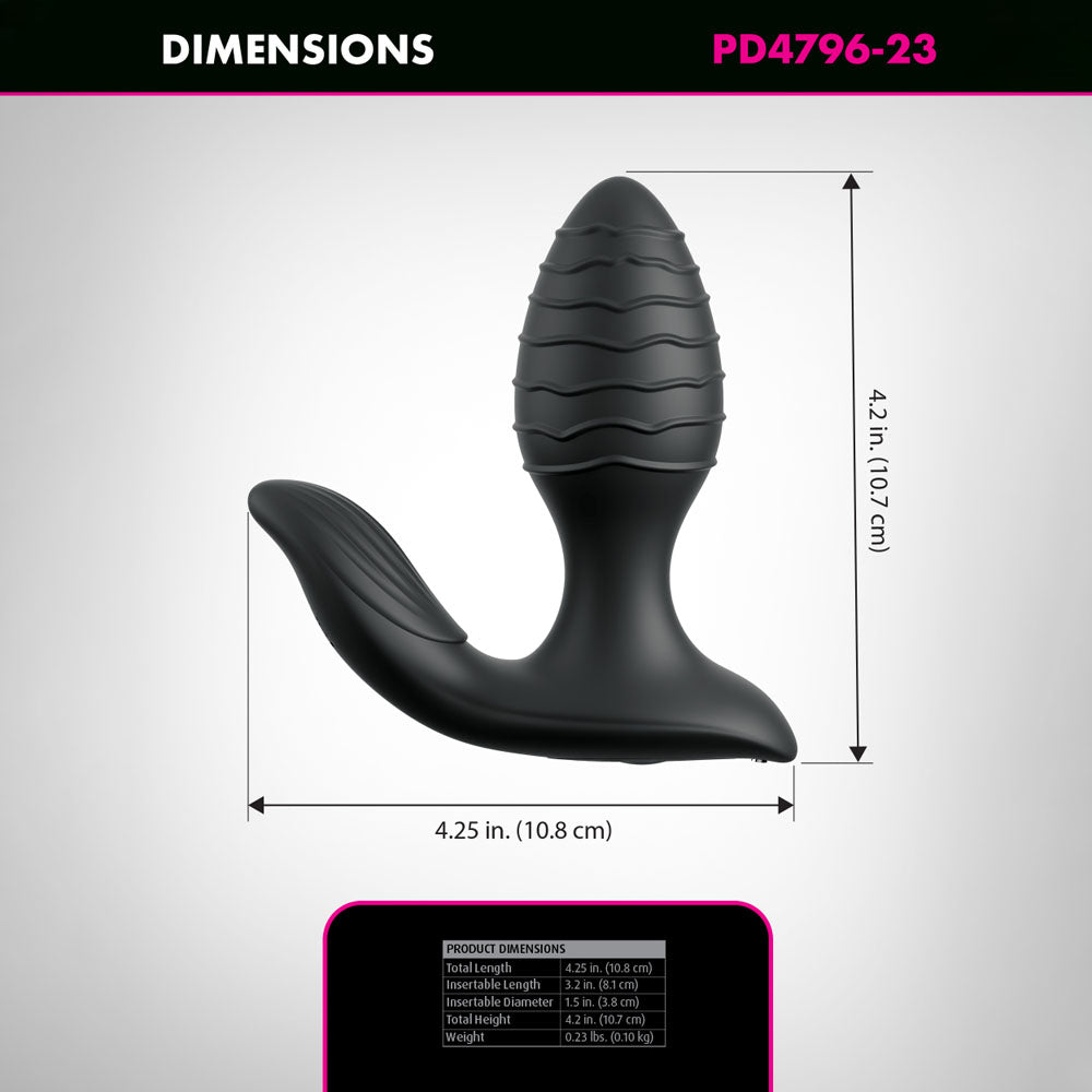 Anal Fantasy Elite Gyro-Milk Pro - USB Rechargeable Gyrating Butt Plug
