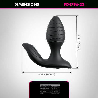 Anal Fantasy Elite Gyro-Milk Pro - USB Rechargeable Gyrating Butt Plug