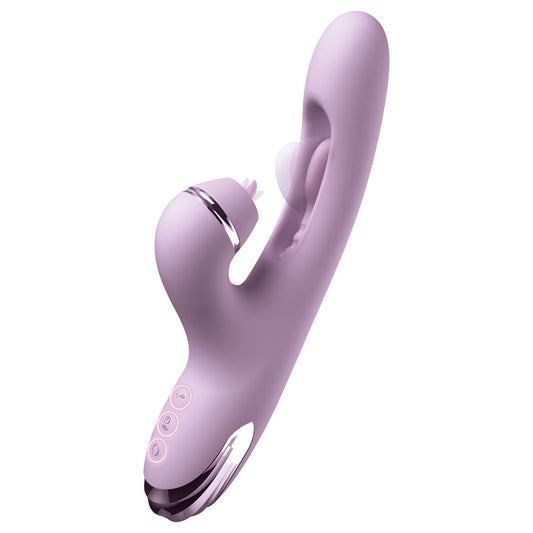 Fantasy For Her G-Touch Pulse Pro - 23.4 cm USB Rechargeable Rabbit Vibrator with Flicking Shaft and Tip