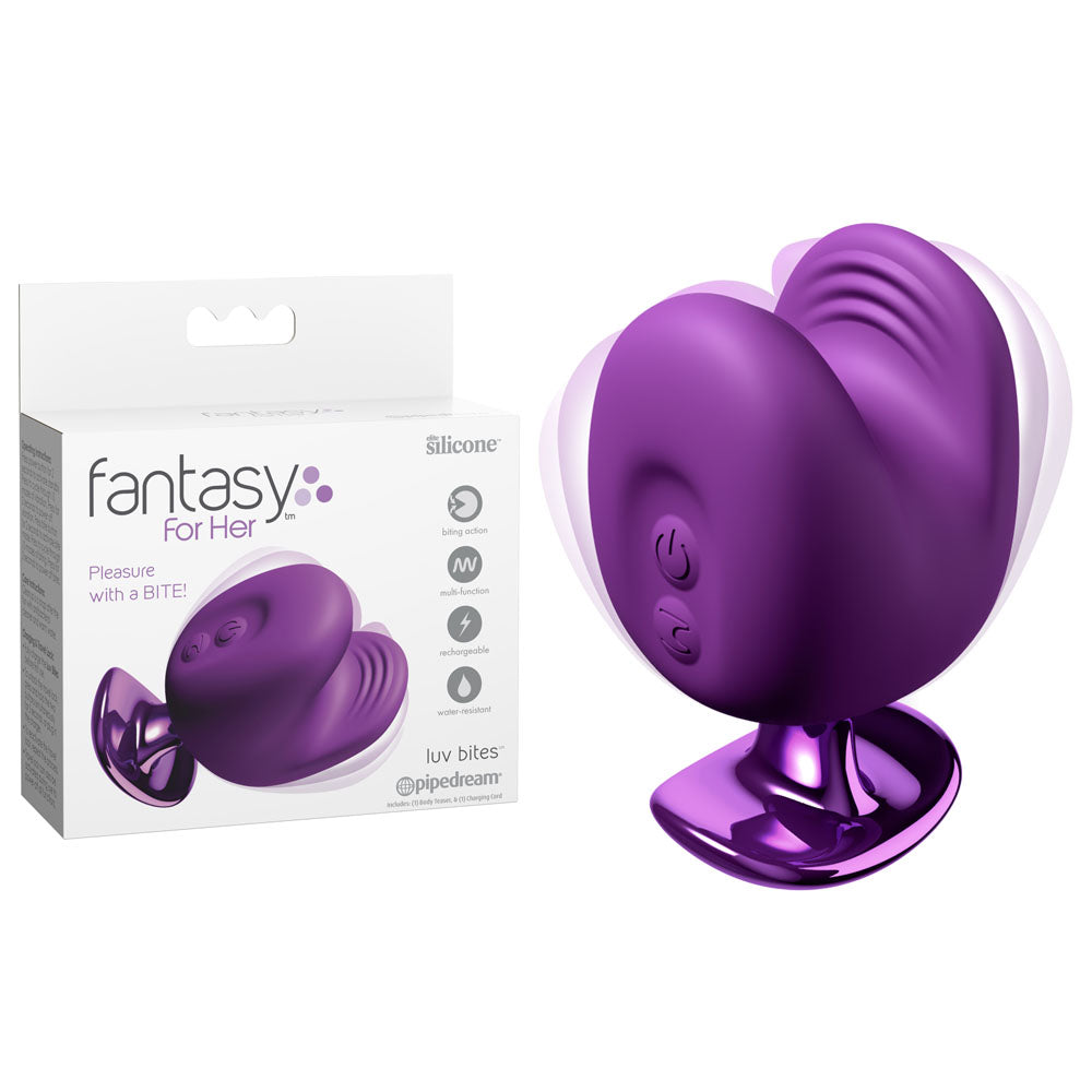 Fantasy For Her Luv Bites - USB Rechargeable Vibrating & Biting Stimulator