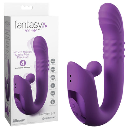 Fantasy For Her Harmoni Pro - 17.8 cm USB Rechargeable Throbbing Vibrator