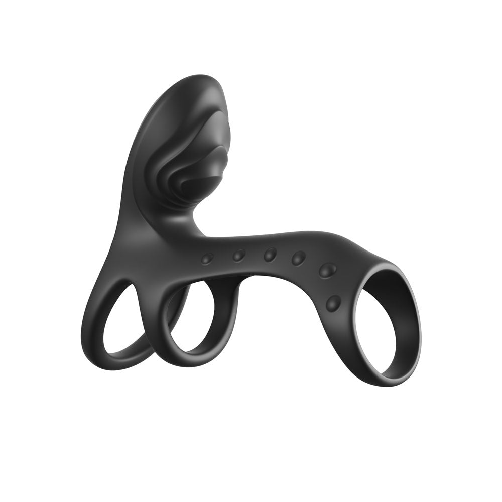 Fantasy C-Ringz Ultimate Couples Cage Max - USB Rechargeable Vibrating Cock Ring Cage