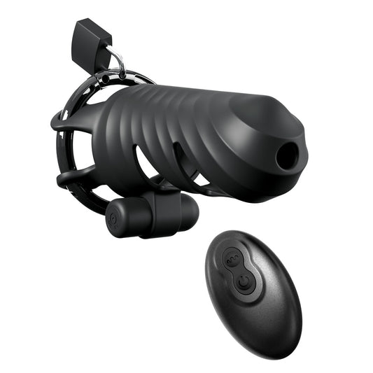Fantasy C-Ringz Remote-Controlled Vibrating Cock Blocker - Vibrating Cock Cage