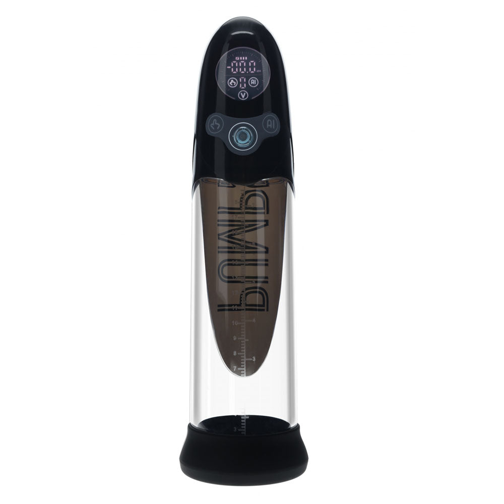 PUMPED Aqua-Pro Auto Pump - /Clear USB Rechargeable AI-Enabled Submersible Auto Penis Pump – Black