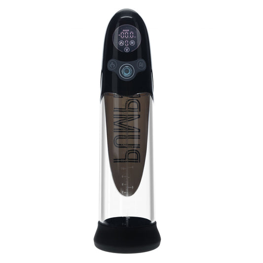 PUMPED Aqua-Pro Auto Pump - /Clear USB Rechargeable AI-Enabled Submersible Auto Penis Pump – Black