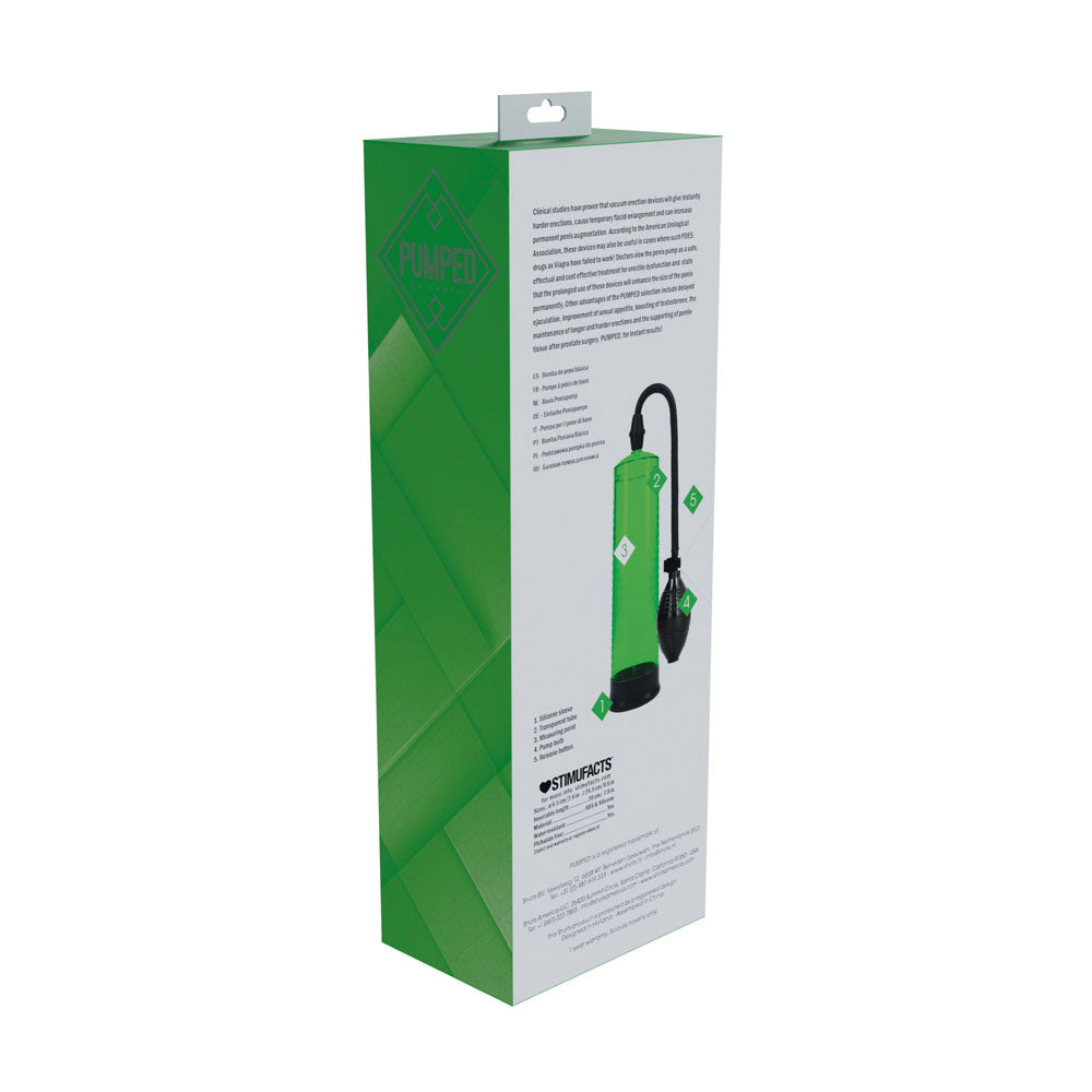 PUMPED Basic Pump 1 - Penis Pump – Green