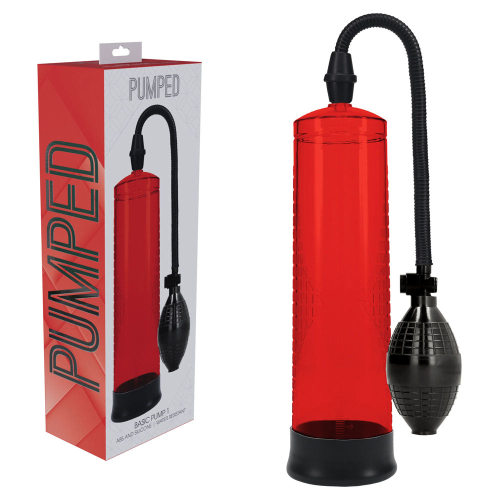 PUMPED Basic Pump 1 - Penis Pump – Red