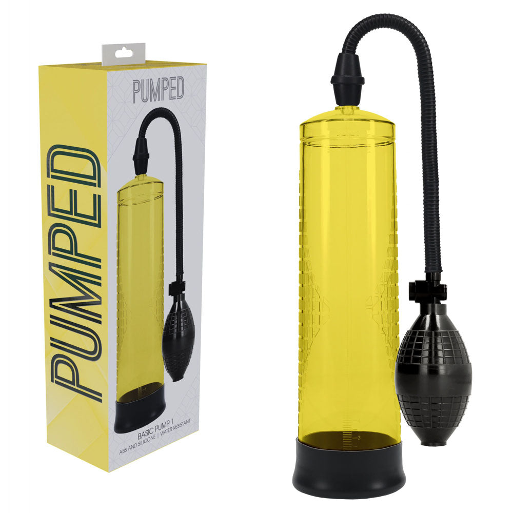 PUMPED Basic Pump 1 - Penis Pump – Yellow