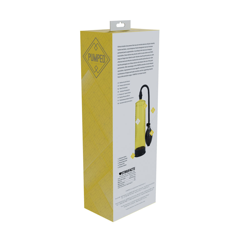 PUMPED Basic Pump 1 - Penis Pump – Yellow
