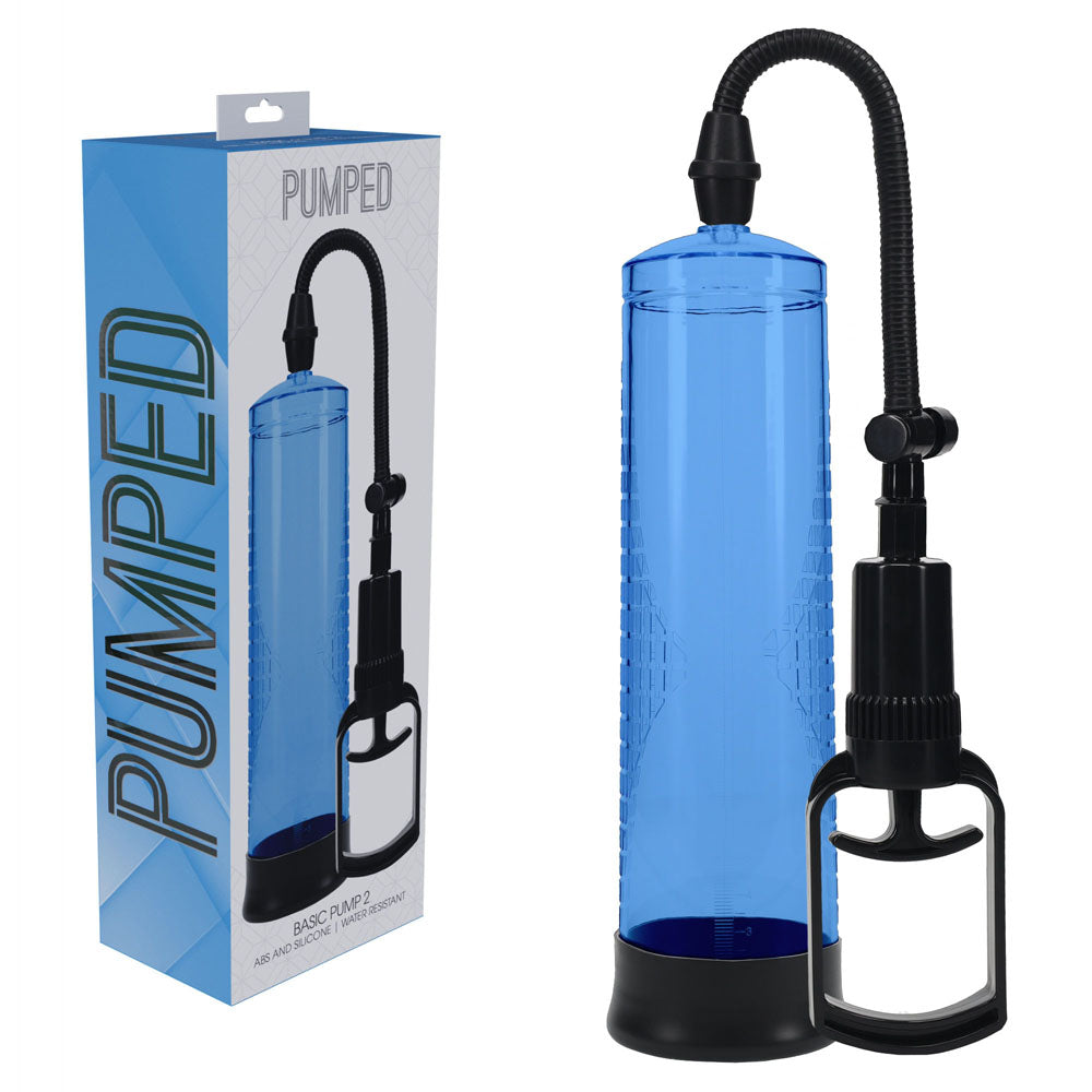 PUMPED Basic Pump 2 - Penis Pump – Blue
