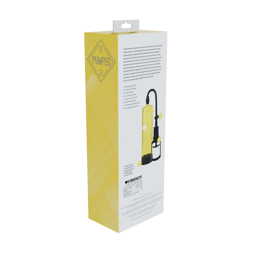 PUMPED Basic Pump 2 - Penis Pump – Yellow