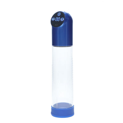 PUMPED Automatic Waterproof Pump - Metal - /Clear USB Rechargeable Automatic Penis Pump – Blue