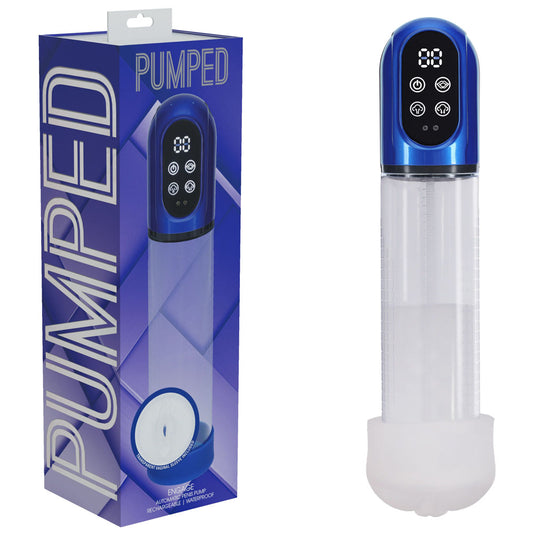 PUMPED Engage Automatic Penis Pump - Metallic USB Rechargeable Auto Penis Pump