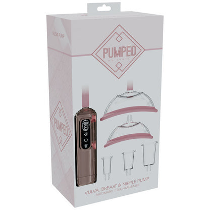 PUMPED Vulva, Breast & Nipple Pump - USB Rechargeable Ladies Pump Set – Rose Gold