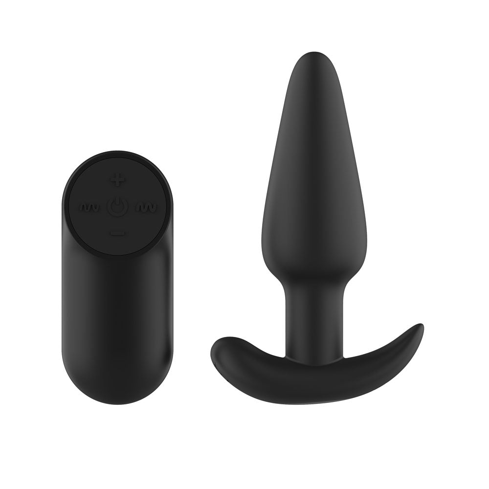 Passion Play Silicone Vibrating Butt Plug with Remote - 10.4 cm USB Rechargeable Vibrating Butt Plug with Wireless Remote