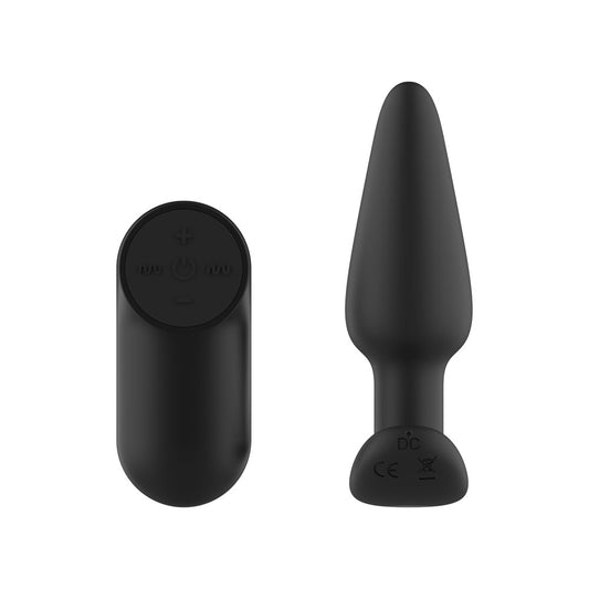 Passion Play Silicone Vibrating Butt Plug with Remote - 10.4 cm USB Rechargeable Vibrating Butt Plug with Wireless Remote