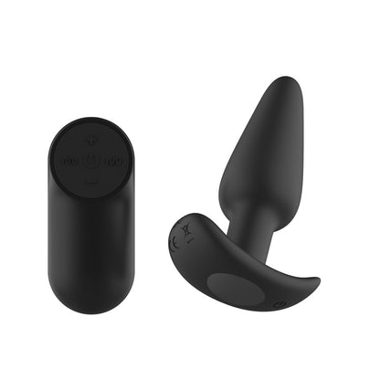 Passion Play Silicone Vibrating Butt Plug with Remote - 10.4 cm USB Rechargeable Vibrating Butt Plug with Wireless Remote
