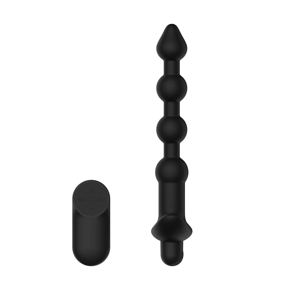 Passion Play Vibrating Anal Beads with Remote - USB Rechargeable Vibrating Anal Beads with Wireless Remote