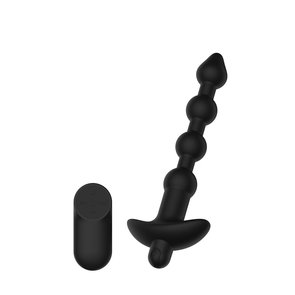 Passion Play Vibrating Anal Beads with Remote - USB Rechargeable Vibrating Anal Beads with Wireless Remote