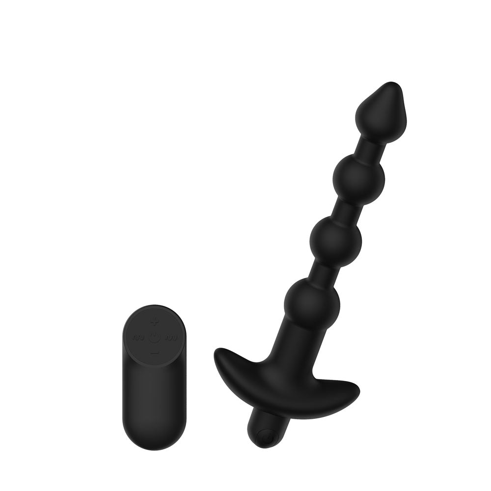 Passion Play Vibrating Anal Beads with Remote - USB Rechargeable Vibrating Anal Beads with Wireless Remote
