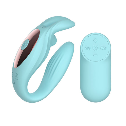 Passion Play Rabbit Couple Vibe with Remote Controller - USB Rechargeable Couples Vibrator with Wireless Remote
