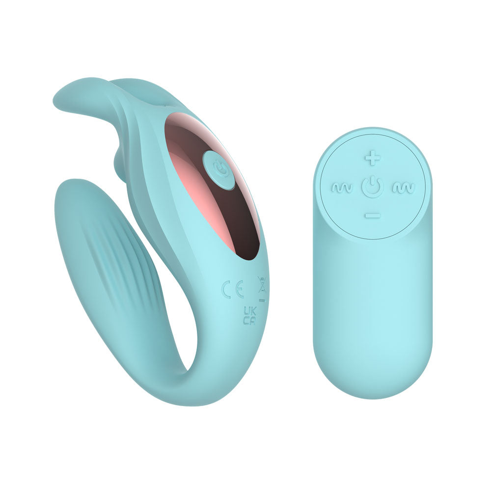 Passion Play Rabbit Couple Vibe with Remote Controller - USB Rechargeable Couples Vibrator with Wireless Remote