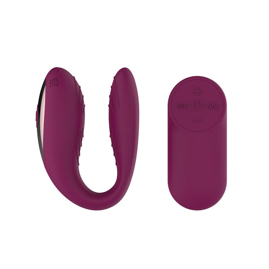 Passion Play Couple Vibe with Remote Controller - USB Rechargeable Couples Vibrator with Wireless Remote